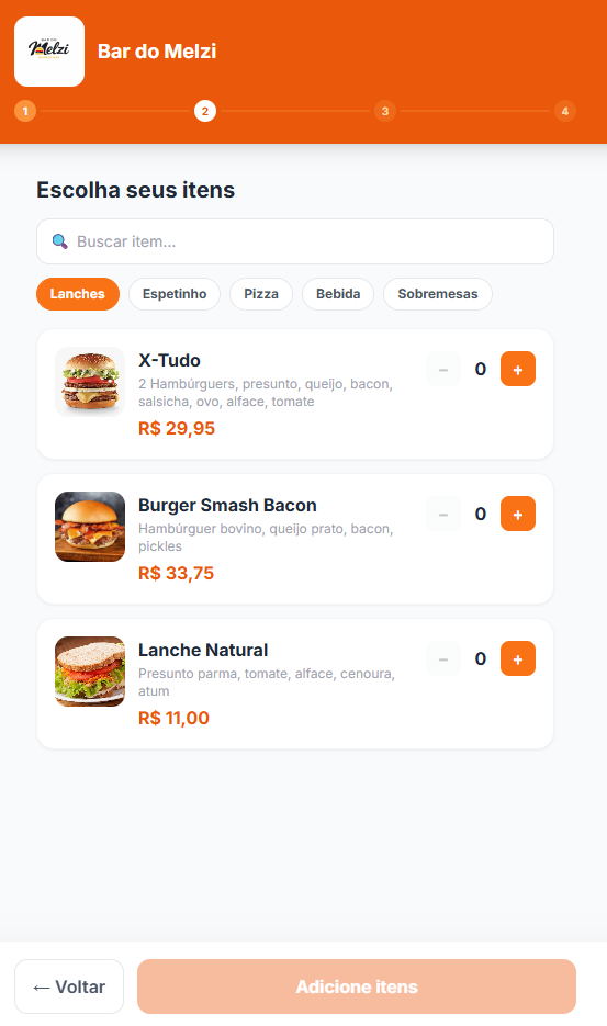 Cardápio Delivery
